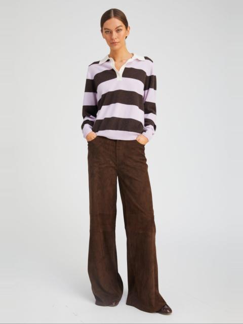 AMERICANO SUEDE 5 POCKET WIDE LEG