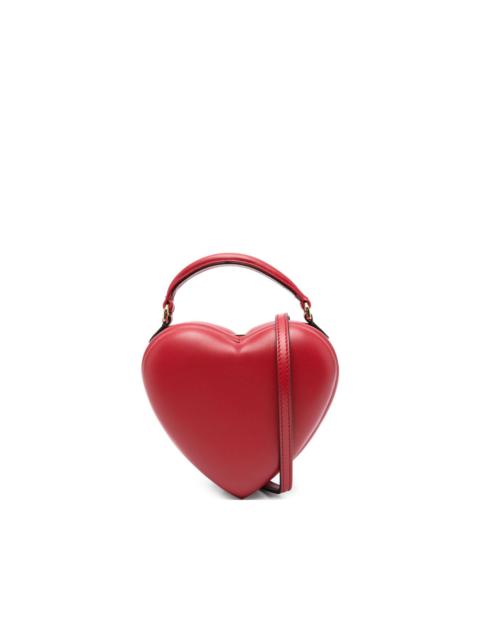 heart-shaped quilted tote bag
