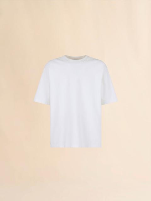 WHITE ORGANIC COTTON OVERSIZED T-SHIRT WITH MARNI PATCHES