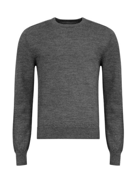 ELBOW-PATCH WOOL SWEATER