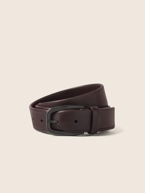 DARK BROWN LEATHER BELT