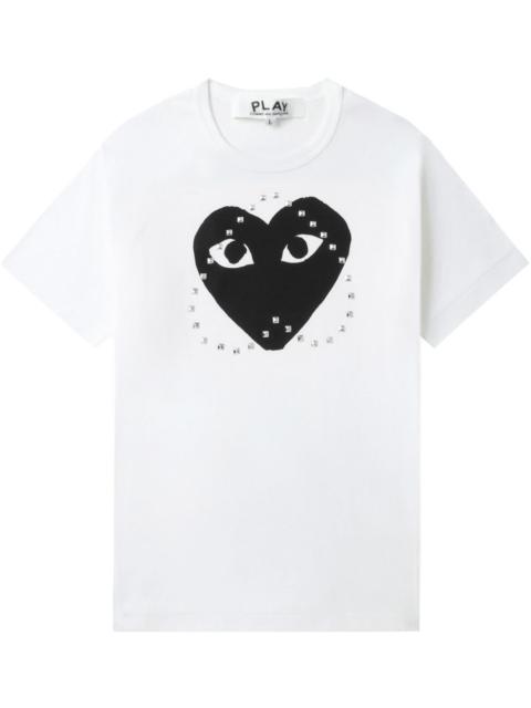 logo-stud cotton t-shirt