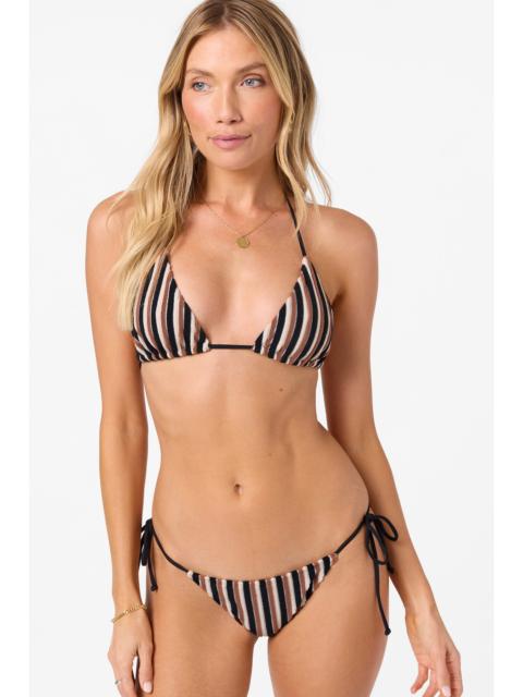 Sand Dollar Stripe Venice Triangle Top