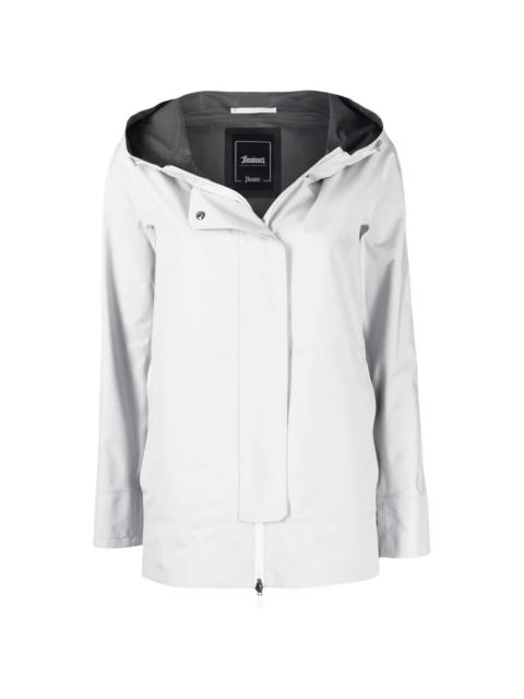 hooded zip-up track jacket