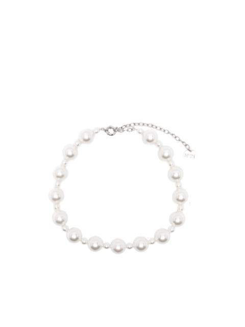 faux-pearl necklace