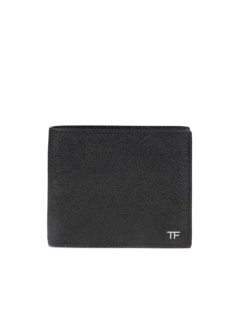 logo-detail leather wallet