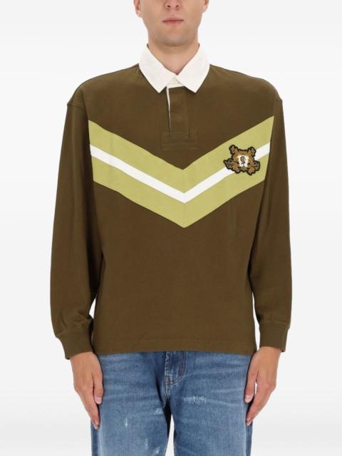 logo-patch polo shirt