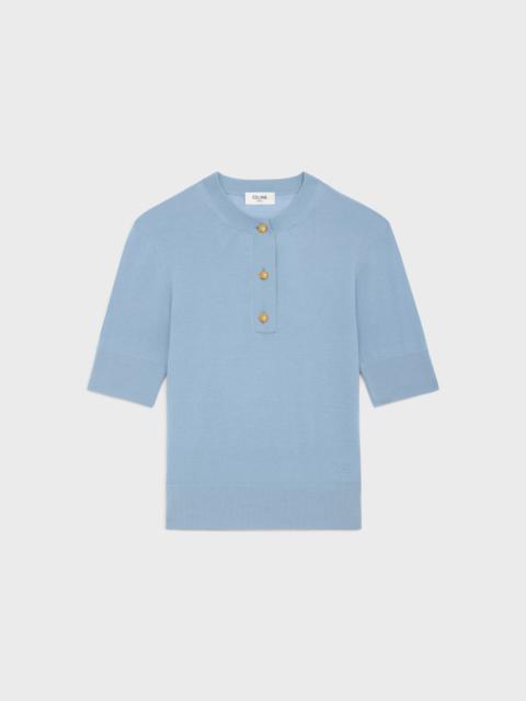 triomphe crew neck sweater in fine wool