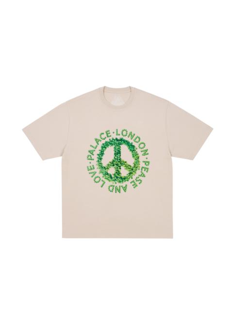 PEASE AND LOVE T-SHIRT STONEY GREY