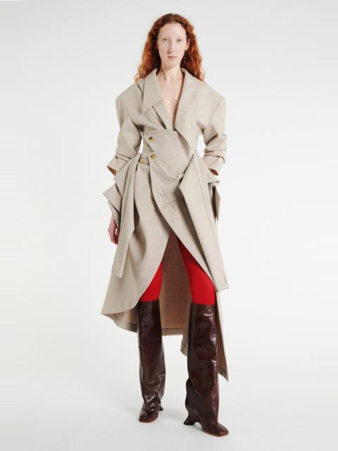 SHIRT SKIRT BEIGE MELANGE