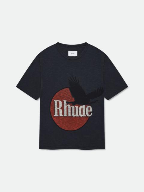 RHUDE EAGLE LOGO SLUB TEE