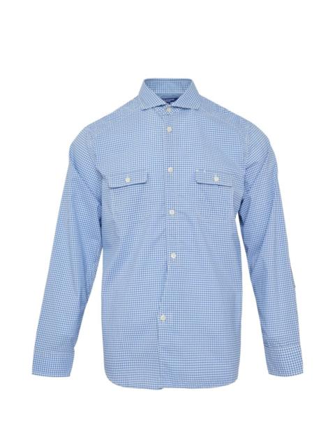 check panelled shirt