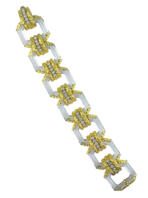 Twilight Crystal Diamond Laurel Bracelet