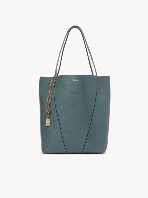 CHLOÉ SPIN TOTE BAG IN GRAINED LEATHER