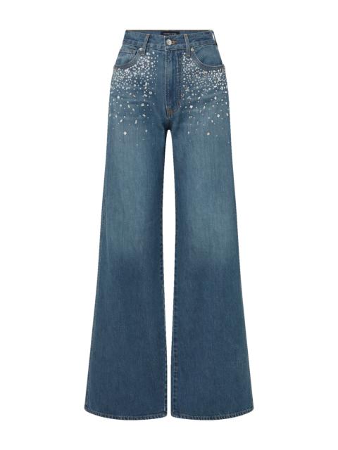 KASEY CRYSTAL WIDE-LEG JEAN