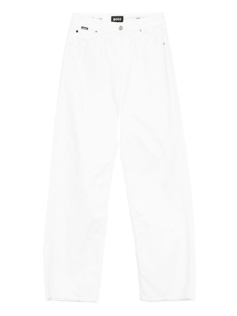 button-fly straight-leg jeans