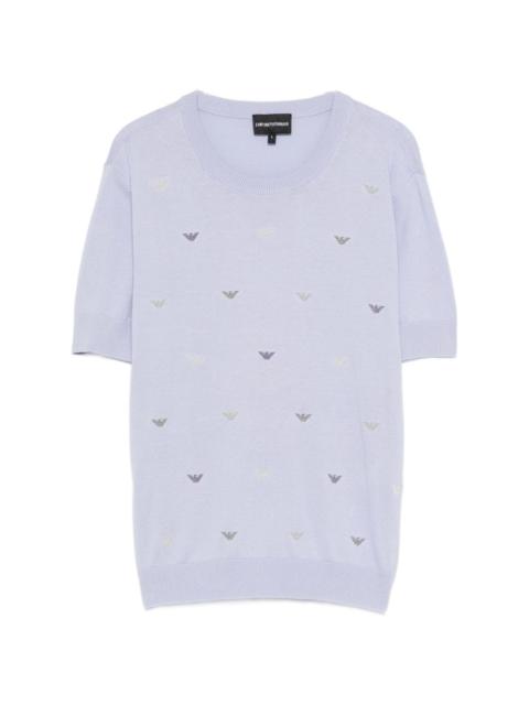 embroidered short-sleeve T-shirt