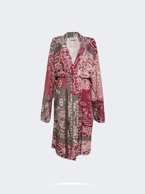 Bandana Kaftan Grey And Mauve
