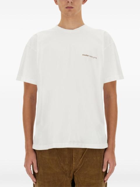 back-print cotton T-shirt