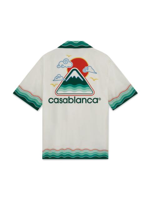 Montagne Ondulée Silk Short Sleeve Shirt