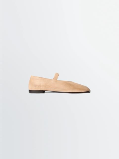 GLOVE BALLERINA IN LEATHER