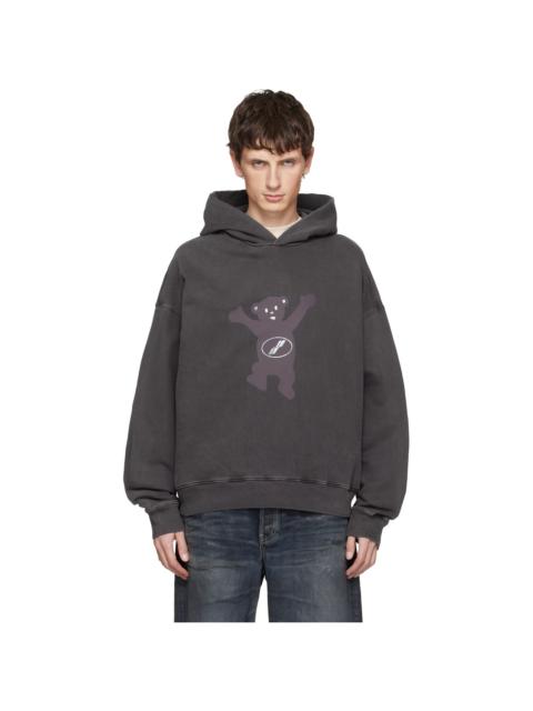 Brown New Teddy Logo Pigment Hoodie