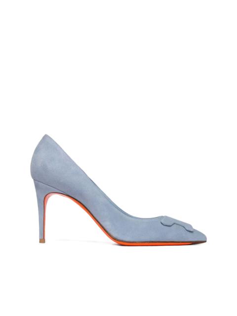 85mm Sibille suede heeled pumps