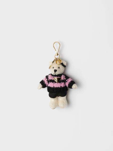 Teddy keychain charm
