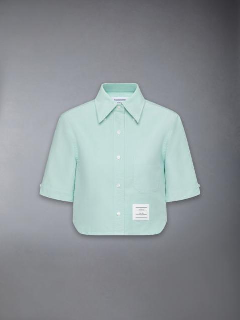 OXFORD CROPPED SHORT SLEEVE SHIRT