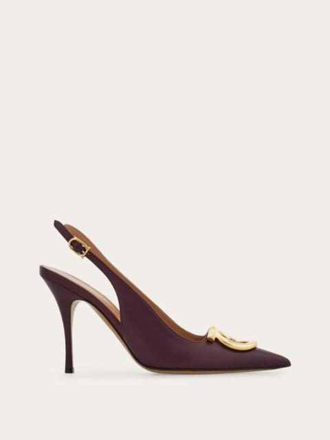 Maxi Gancini slingback pump