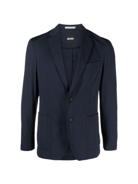 notched-lapels single-breasted blazer