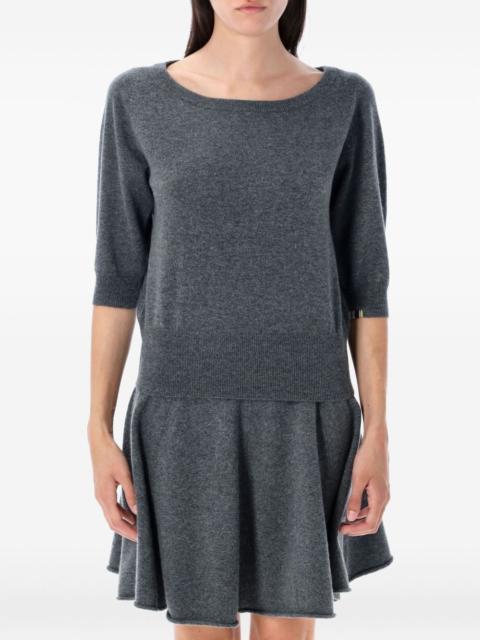 Marianne half-sleeve cashmere top