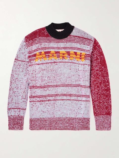 Logo-Intarsia Wool Sweater