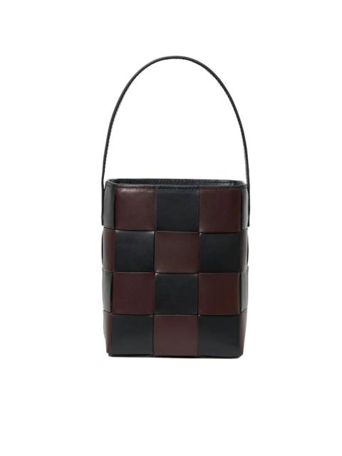 LAITH BLACK/BROWN WOVEN BUCKET BAG