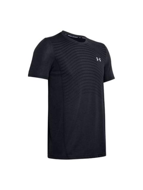 Men's Under Armour Seamless Wave Short Sleeve Black 1351450-001