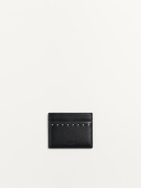ROCKSTUD GRAINY CALFSKIN CARDHOLDER