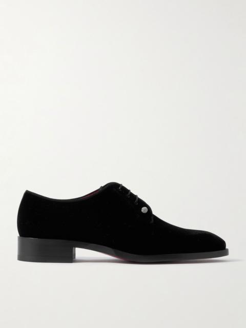 Chambeliss Night Velvet Derby Shoes Black
