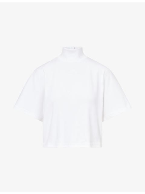 High Neck Cotton Top