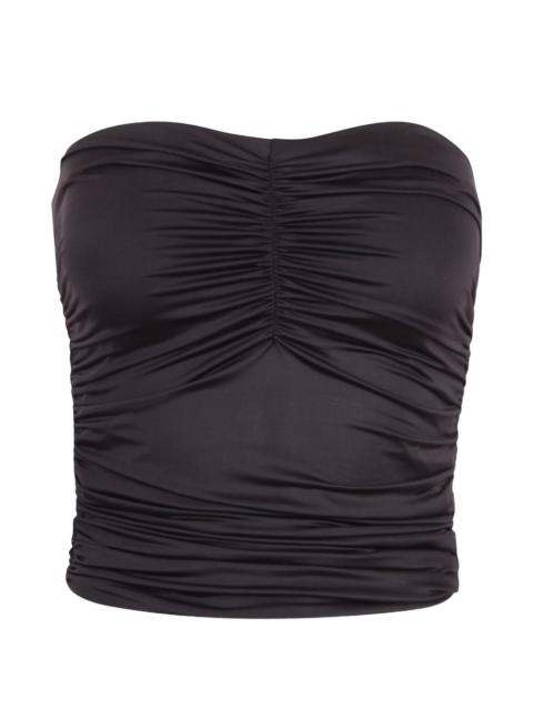 ruched bandeau top