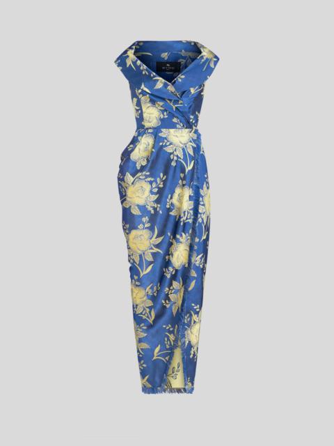 JACQUARD FABRIC COCKTAIL DRESS