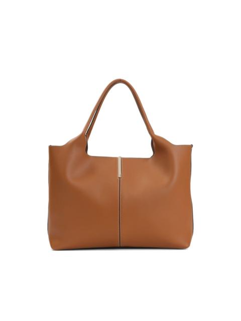 medium-small leather tote bag