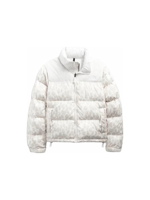 The North Face Women's Printed 1996 Retro Nuptse Jacket Silver Grey