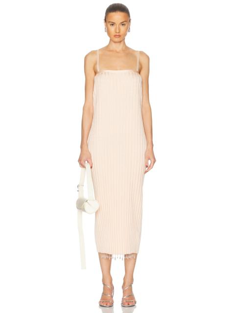 Beaded Rib Knit Dress