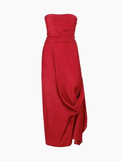 STAUD CARAVAGGIO DRESS ROUGE