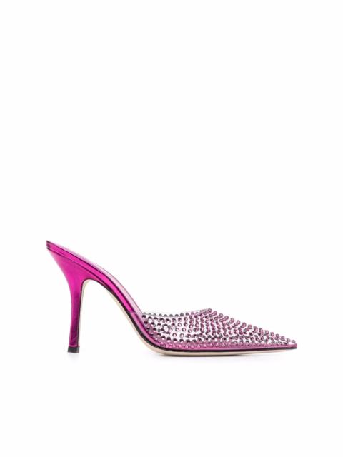 105mm crystal-embellished pumps