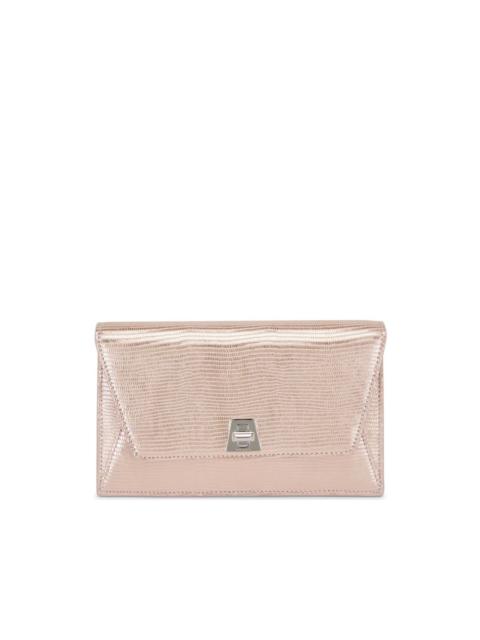 leather clutch bag