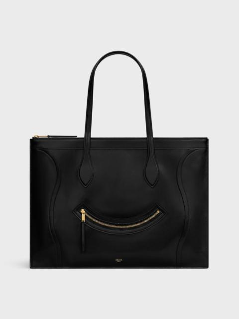 FLAT CABAS LUGGAGE IN GLOSSY CALFSKIN