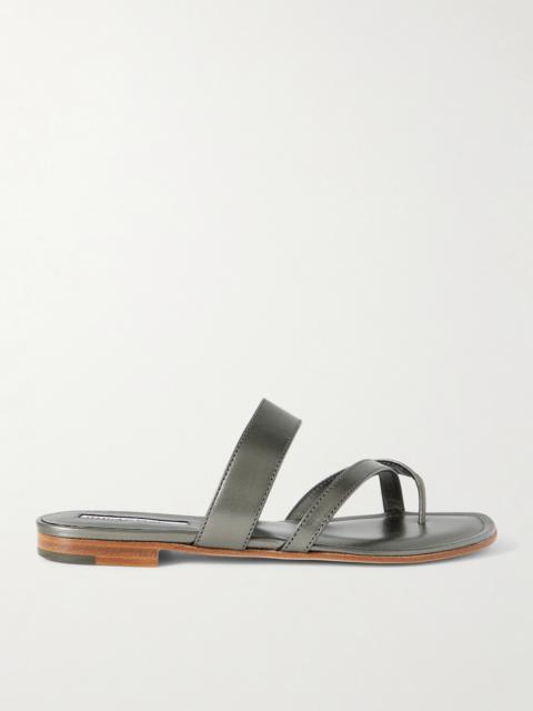 Susa Metallic Leather Sandals