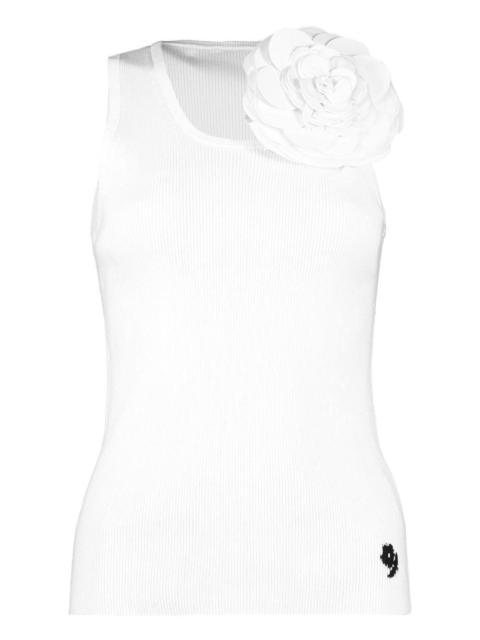 Marcel ribbed flower-embellished tank top