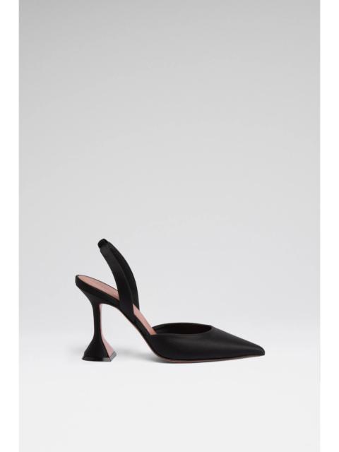 HOLLI SLING 95 BLACK SATIN